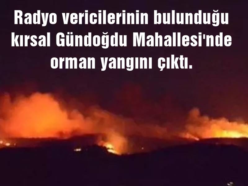 Bursa merkez Osmangazi ilçesinde, televizyon ve radyo vericilerinin bulunduğu kırsal Gündoğdu Mahallesi'nde orman yangını çıktı.