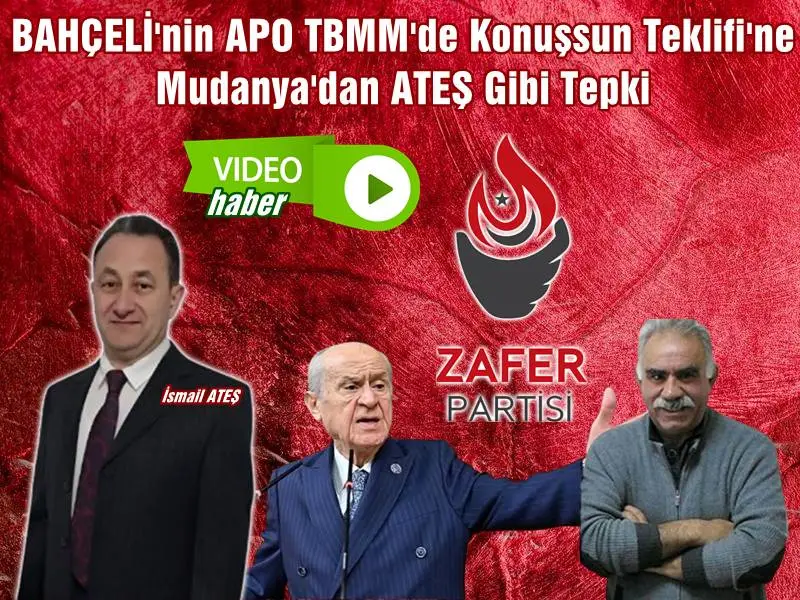 Türk siyasetinin gündemi bugün MHP grup toplantısında Devlet Bahçeli'nin yaptığı açıklamadan sonra değişti. Tüm liderler Bahçeli'nin Öcalan'a yaptığı tartışmayla ilgili görüşlerini açıklarken yerel siyasette sert tepki gösterenlerden biri de Mudanya Zafer Partisi İlçe Başkanı İsmail Ateş oldu.