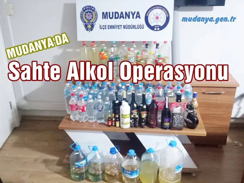 Mudanya’da Yılbaşı Öncesi Sahte Alkol Operasyonu