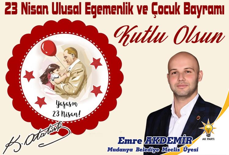 EMRE AKDEMİR AK PARTİ MUDANYA BELEDİYE MECLİSİ ÜYESİ